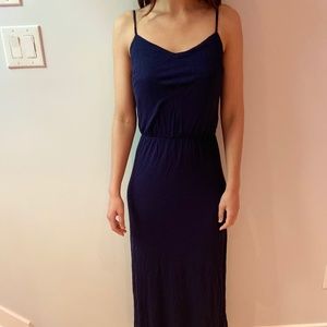 Navy blue maxi dress